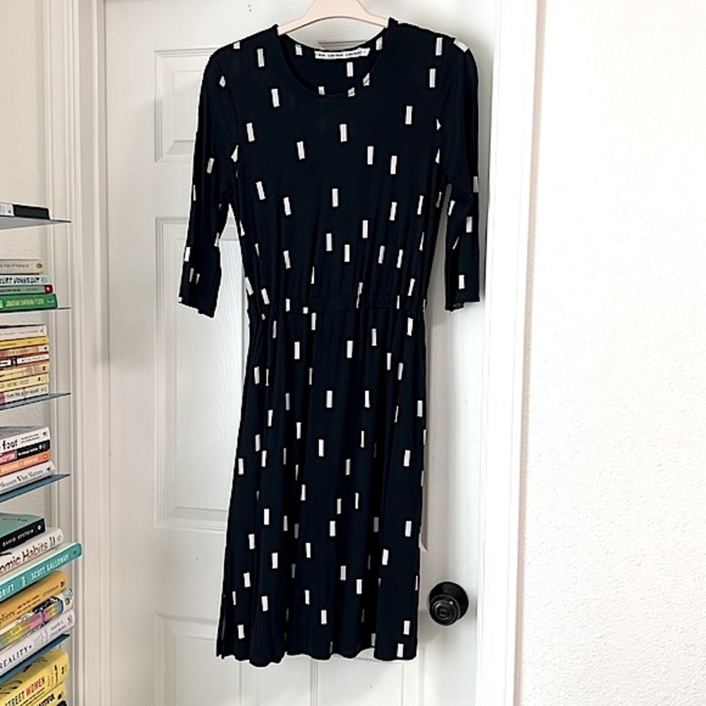 Navy & Other Stories Graphic Print Dress
